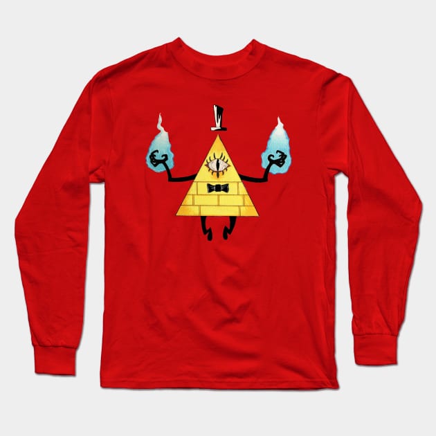 Bill Cypher - Gravity Falls Long Sleeve T-Shirt by Son of Perdition